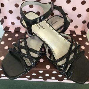 Rampage Kids Black Sandals With Glass Heels